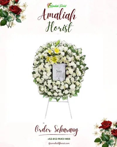 Krans Bunga Duka Cita di Sanankerto